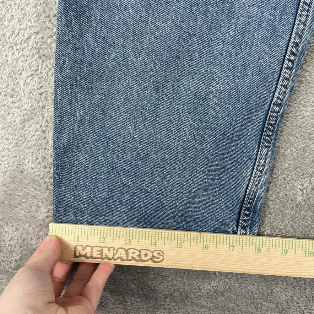 Levis 505 Regular Fit Jeans Mens 38x32 Blue Straight Leg Denim Stretch Workwear